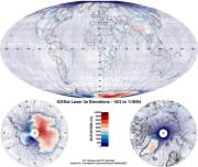 ICESat World Elevations - Laser 3A - 10/3 to 11/8/04